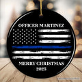 Personalized Retired Police Officer Ornament, Retiring Law Enforcement Cop Gift