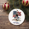 U.S. Army Private Personalized Ornament, Veteran Christmas Decor and Military Gift
