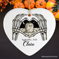 Rest In Peace Skeleton Keepsake Ornament, Halloween Themed Memorial Gift