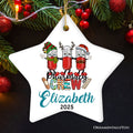 Playful Personalized Pharmacist Crew Christmas Ornament, Customized Gift for Pharmacy with Pills