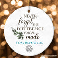 Firefighter Personalized Gift Inspirational Quote Ornament, Fire Department Gift