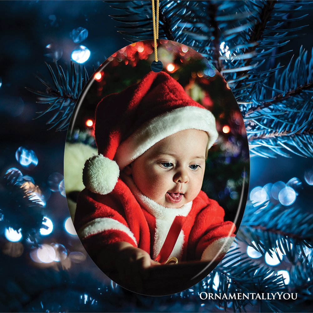 Personalized Custom Photo Ornament, All Shapes Available