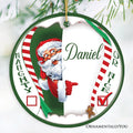Naughty or Nice Personalized Christmas Ornament