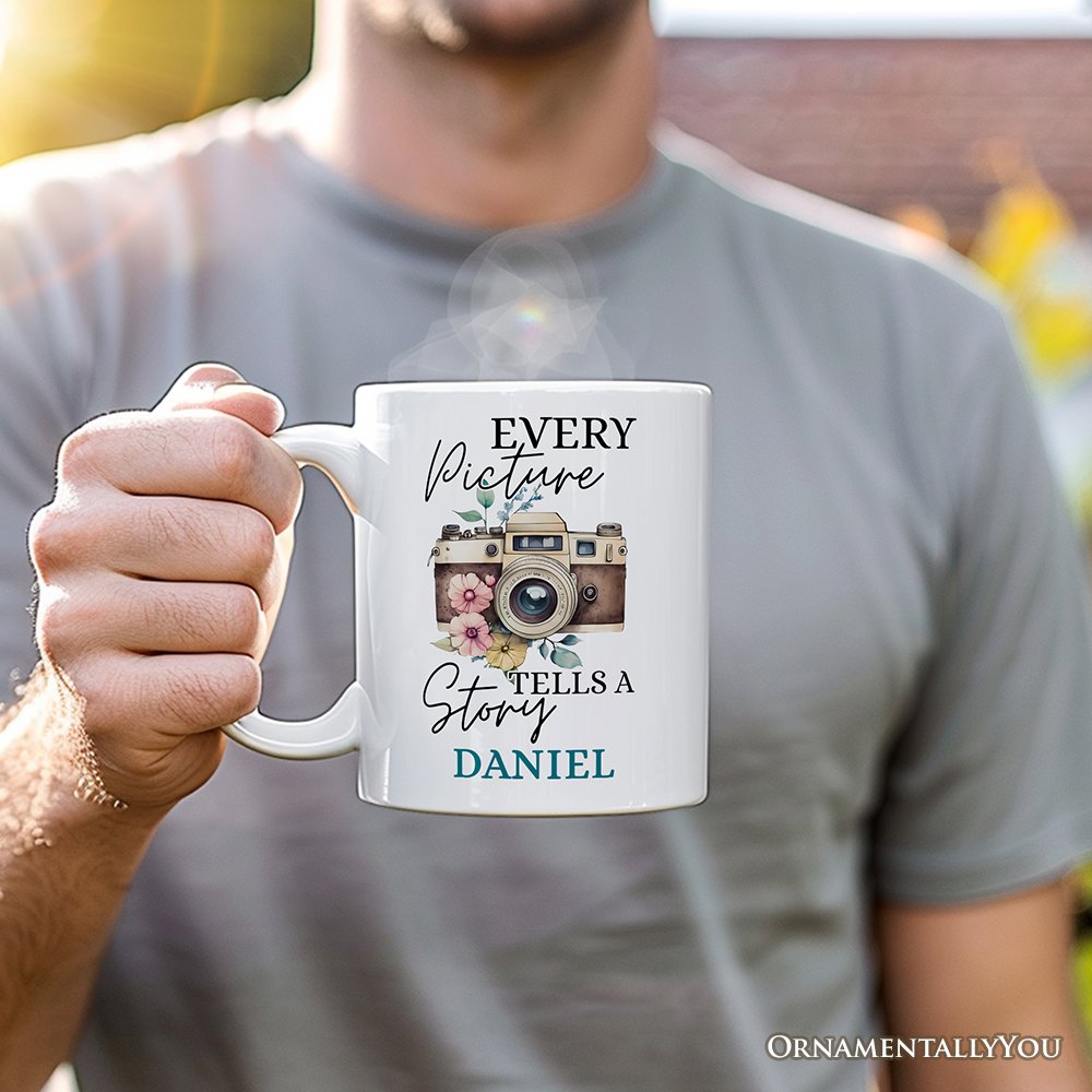 Vintage Photography Personalized Mug, Custom Gift with Name for Photographers