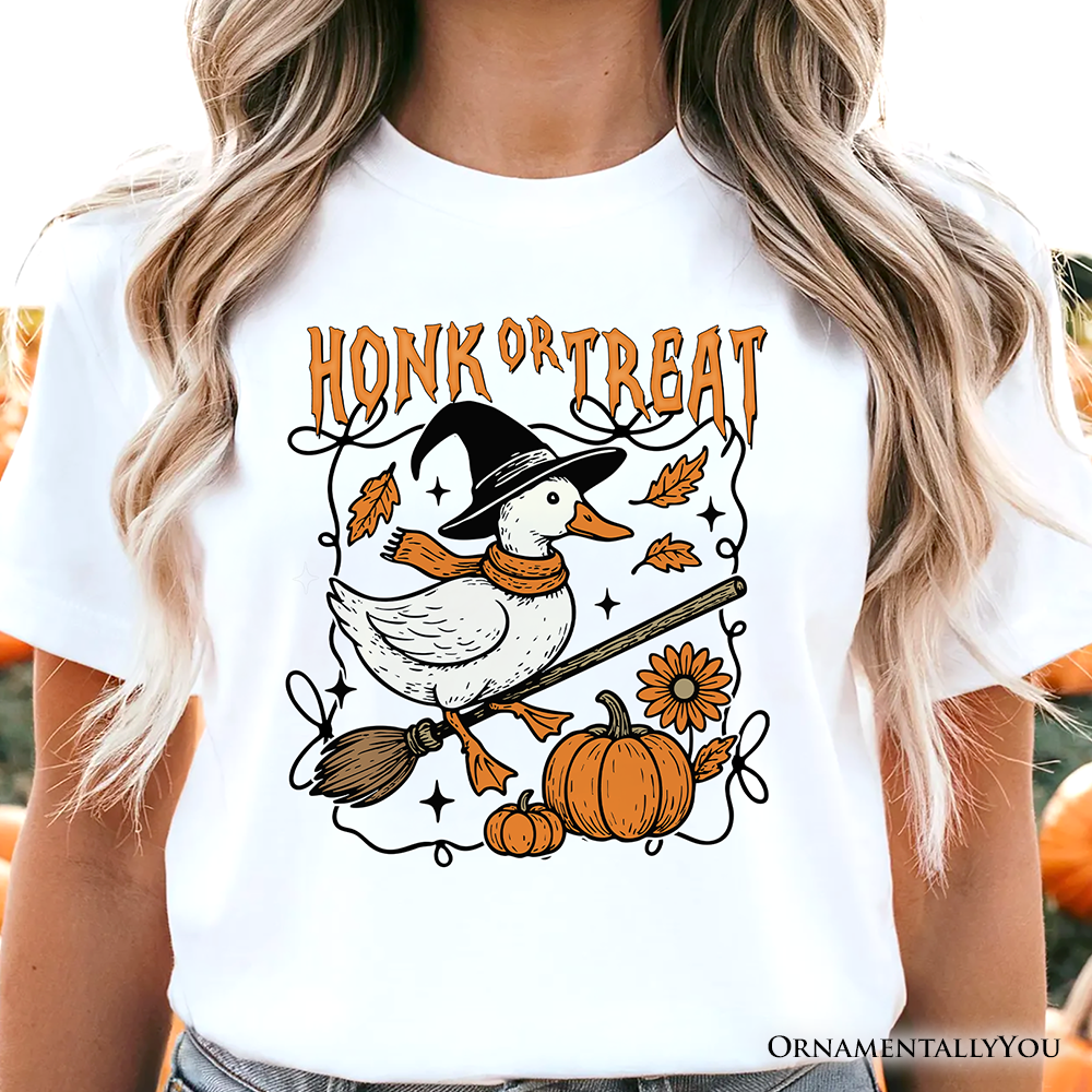 Honk or Treat Goose T-Shirt, Hilarious Halloween Tee for Silly Bird Enthusiasts