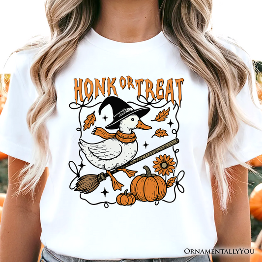Honk or Treat Goose T-Shirt, Hilarious Halloween Tee for Silly Bird Enthusiasts