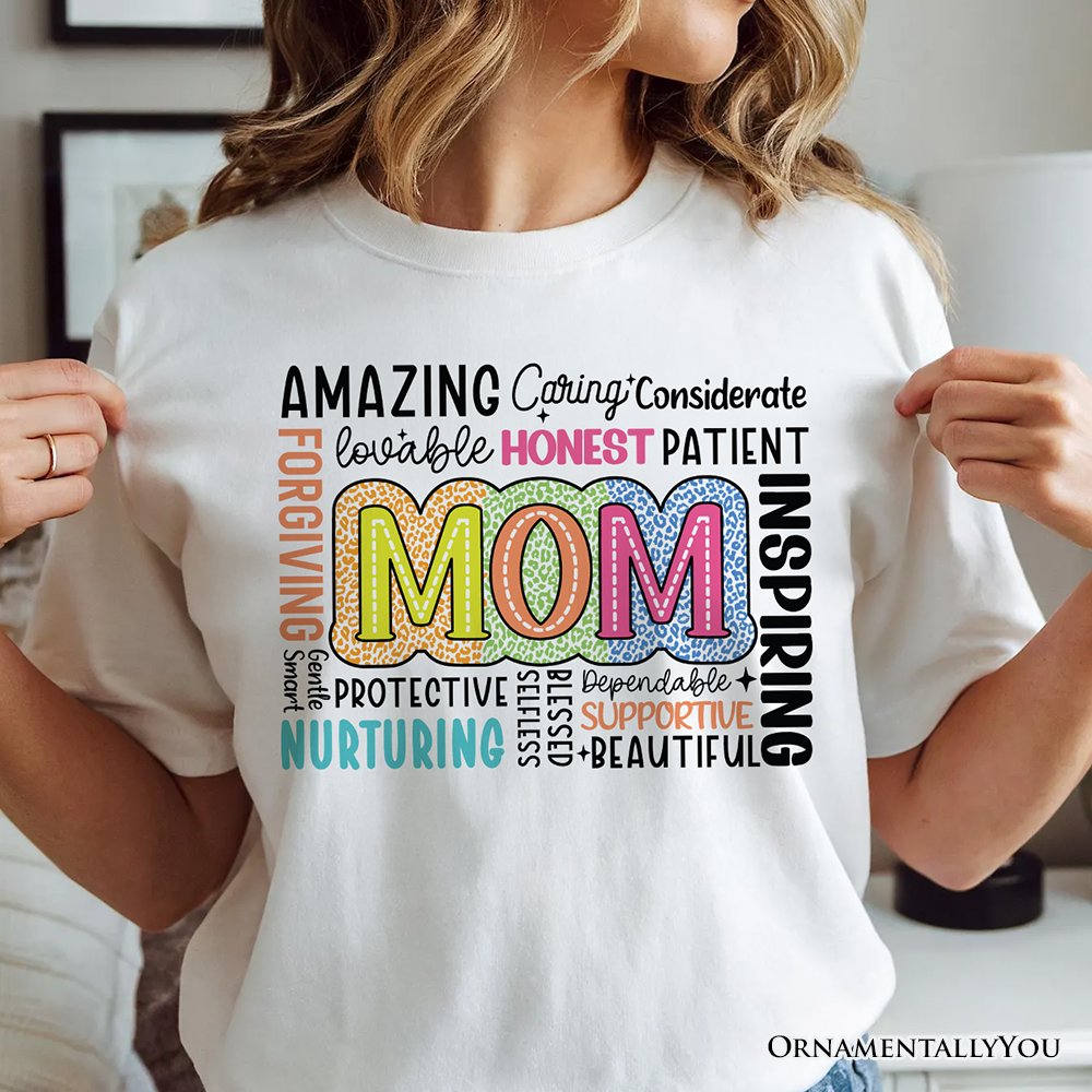 Inspirational Mom Life T-Shirt, White Stylish Casual Women's Tee