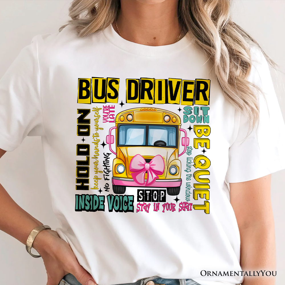 School Bus Driver T-Shirt, Funny Back to School Occupation Tee