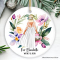 Flower Girl Personalized Ornament, Wedding Favors Gift