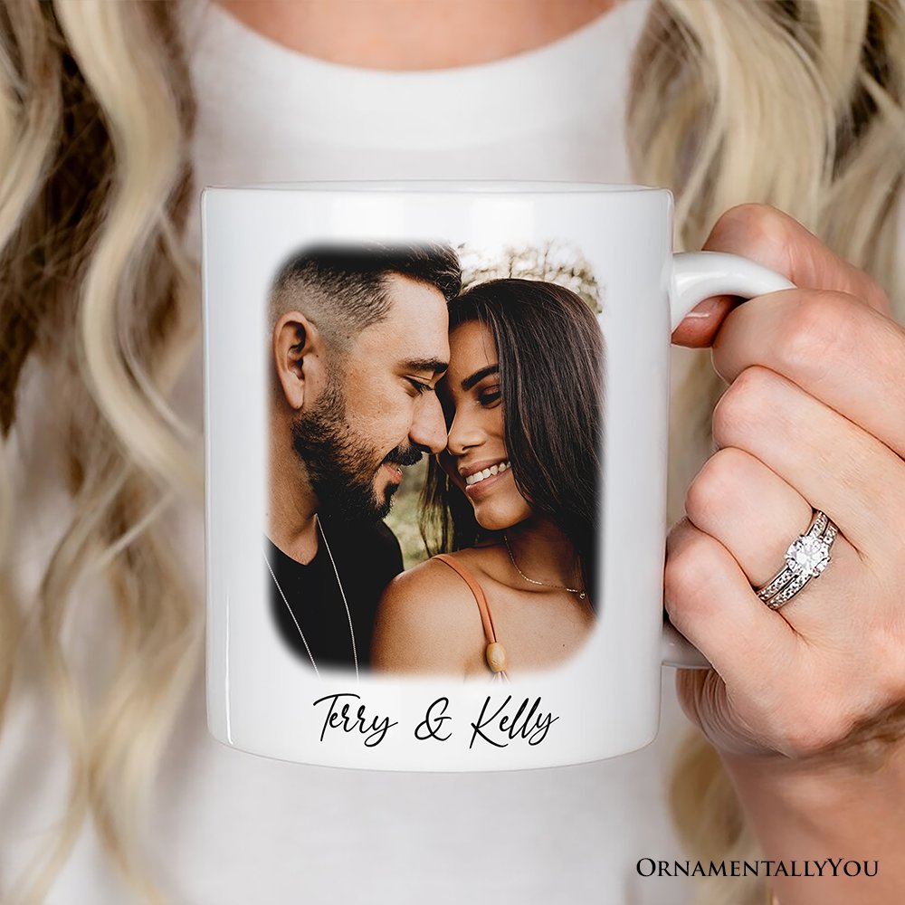 Personalized Photo Mug With Text, Custom Family Gift