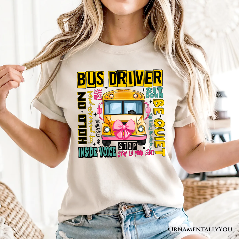 School Bus Driver T-Shirt, Funny Back to School Occupation Tee