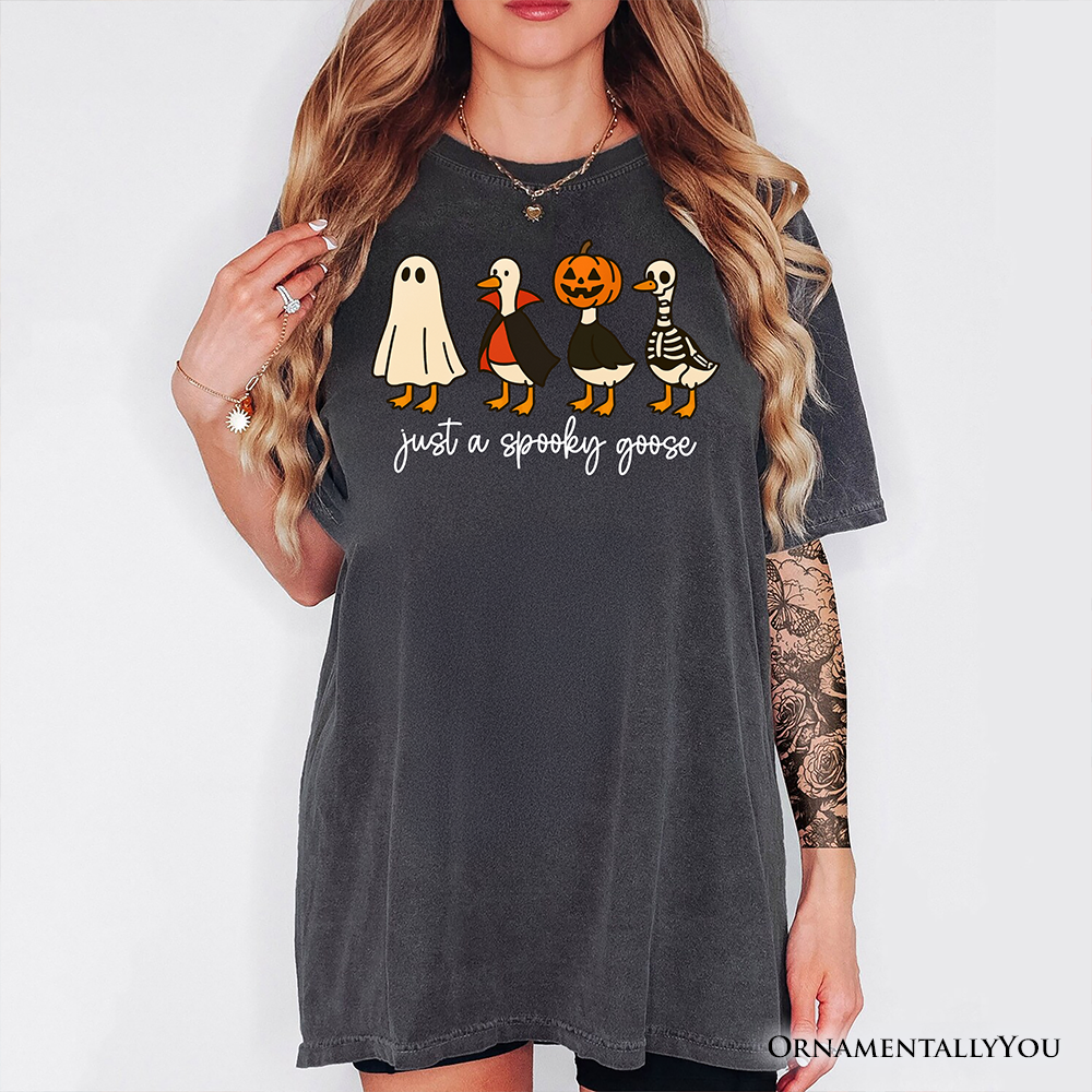 Just a Spooky Goose T-Shirt, Funny Halloween Costumes Tee