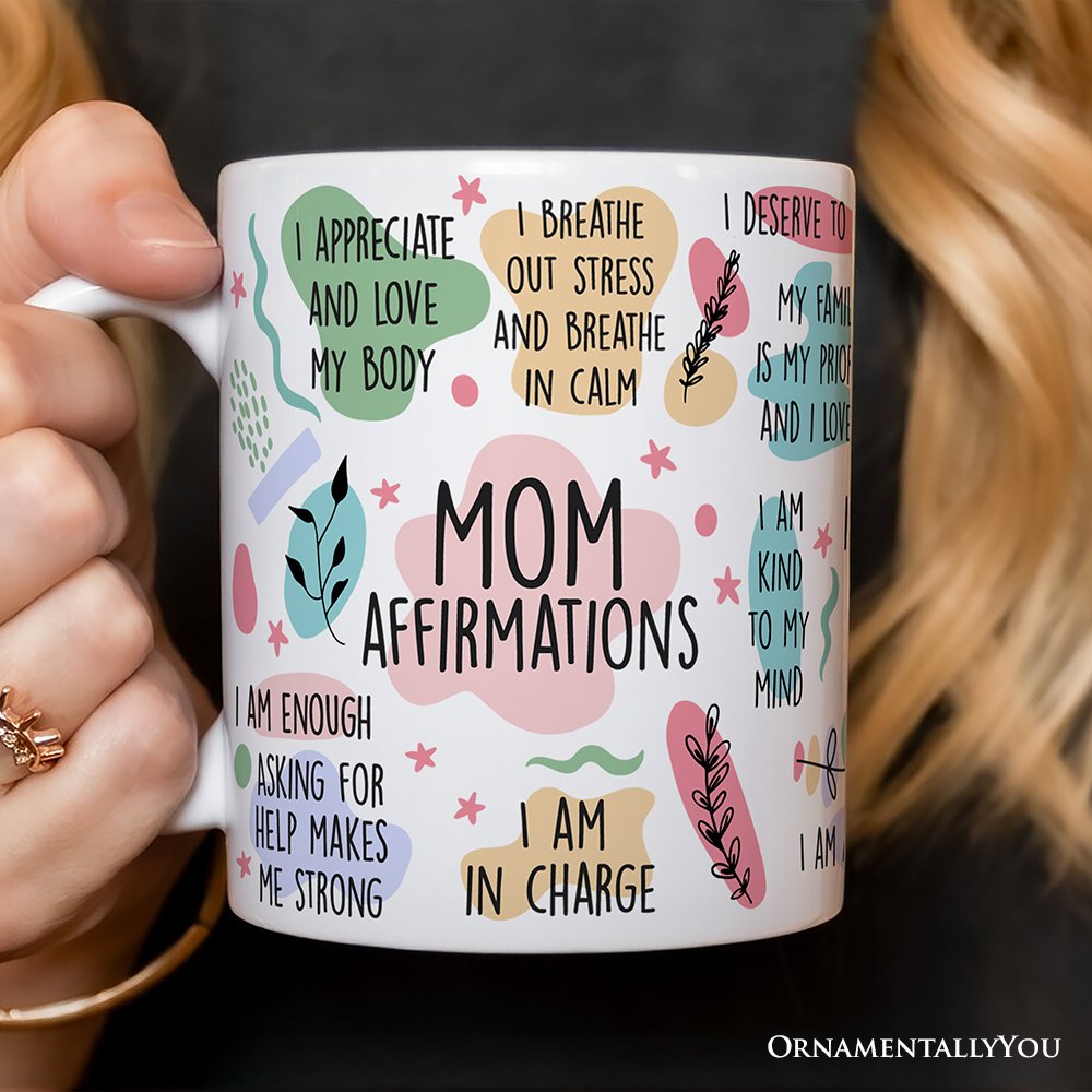 Mom Affirmations Personalized Mug, Mother Gift With Custom Name
