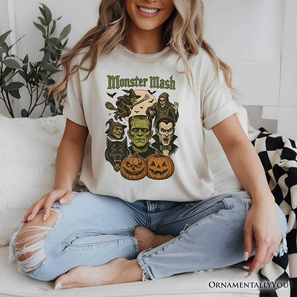 Monster Mash Classic T-Shirt, Halloween Monsters Tee for The Spooky Season