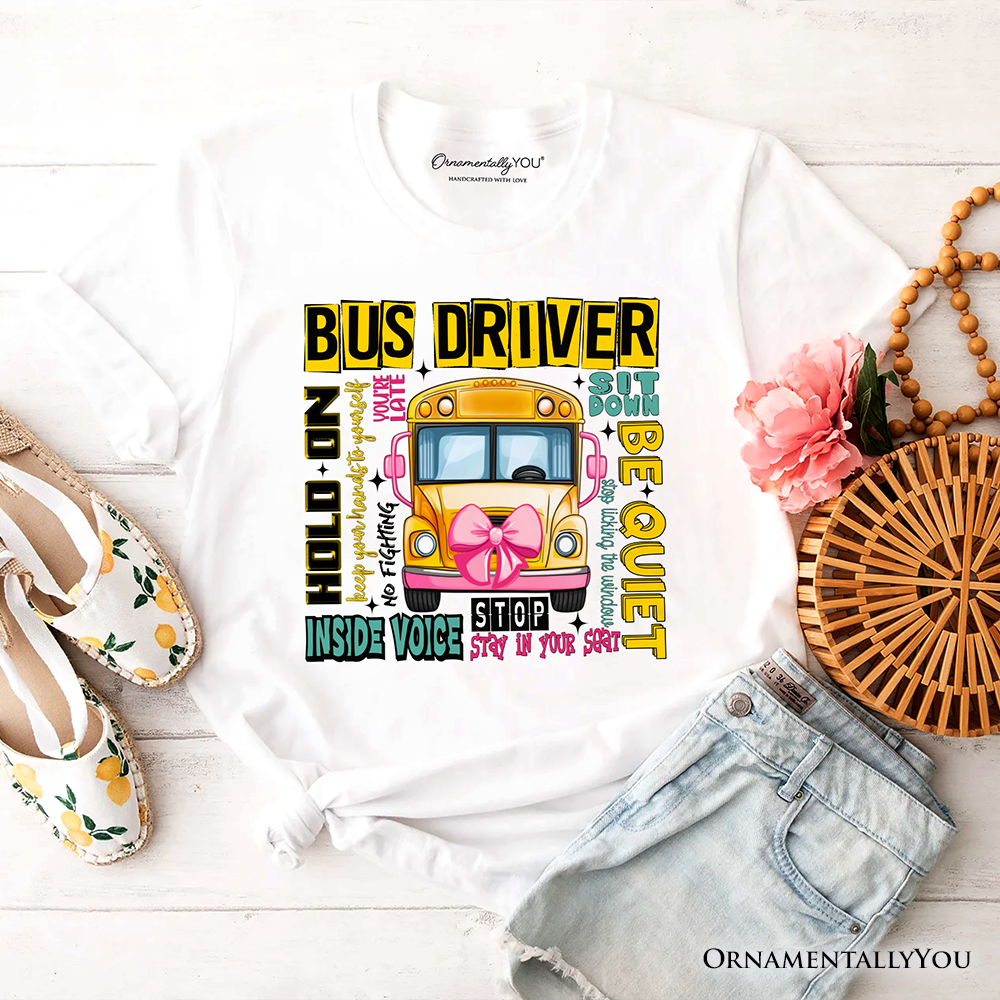 School Bus Driver T-Shirt, Funny Back to School Occupation Tee