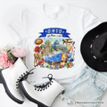 Artistic Ohio State Themes and Landmarks T-Shirt, Tee for History and Travel Lovers