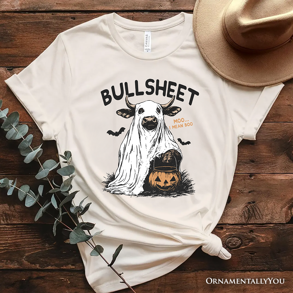 Bullsheet Halloween Bull T-Shirt, Hilarious Cow Tee for Trick-or-Treaters