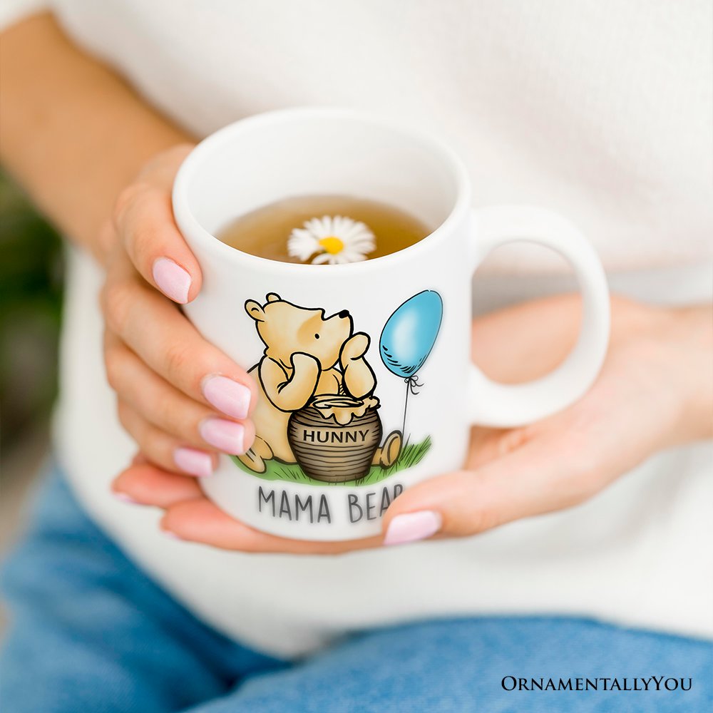 Charming Mama Bear Personalized Mug, Cute Mother's Days Gift with Custom Name
