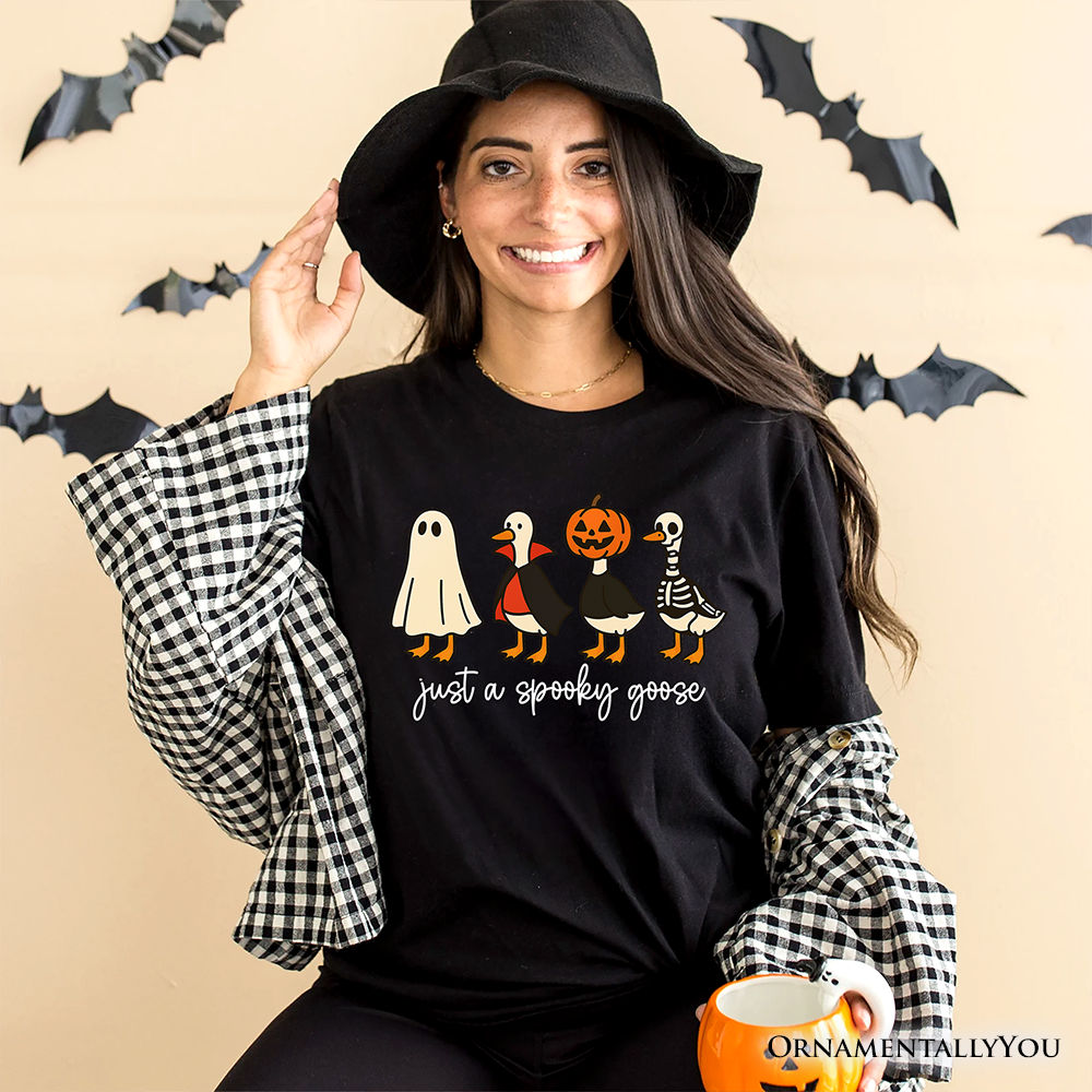 Just a Spooky Goose T-Shirt, Funny Halloween Costumes Tee