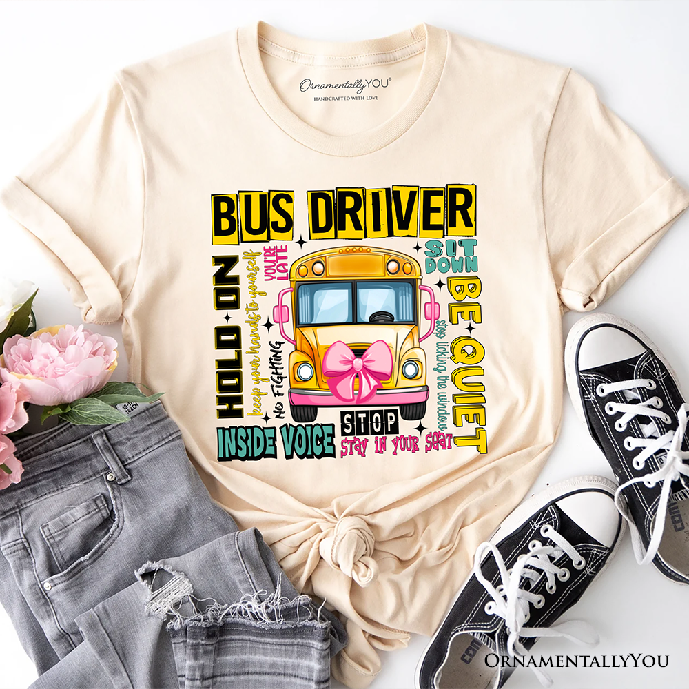 School Bus Driver T-Shirt, Funny Back to School Occupation Tee