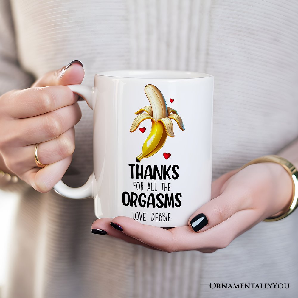 Funny Personalized Mug For Boyfriend, Thanks For All The Good Times From Girlfriend Valentine Day Gift With Custom Name