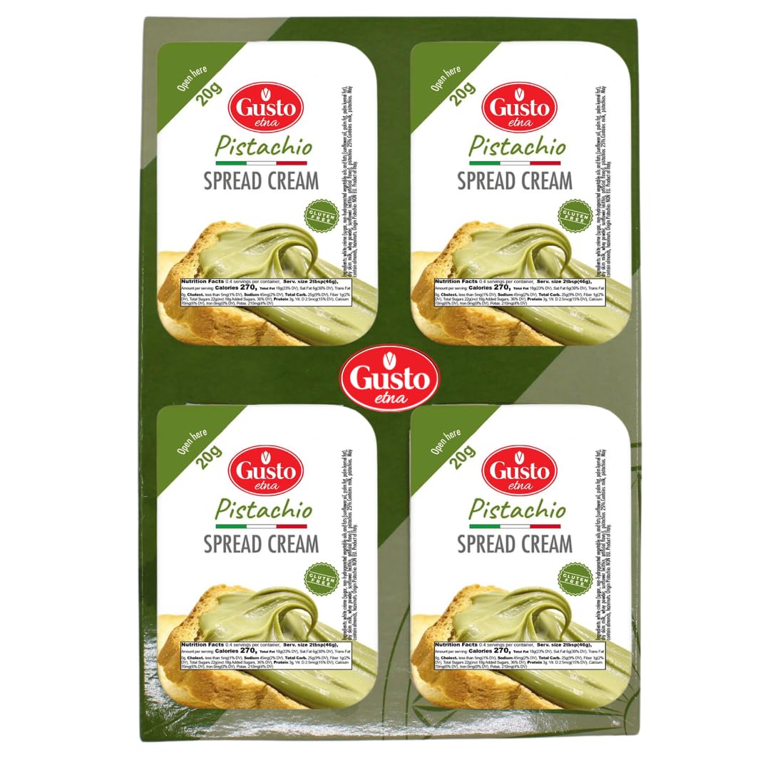 Gusto Etna, Pistachio Cream Cups, 40 Cups, 20 g each