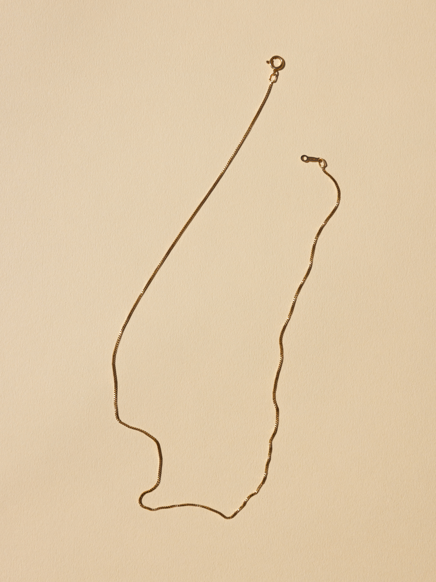 Delicate Staple Box Chain - Gold Filled