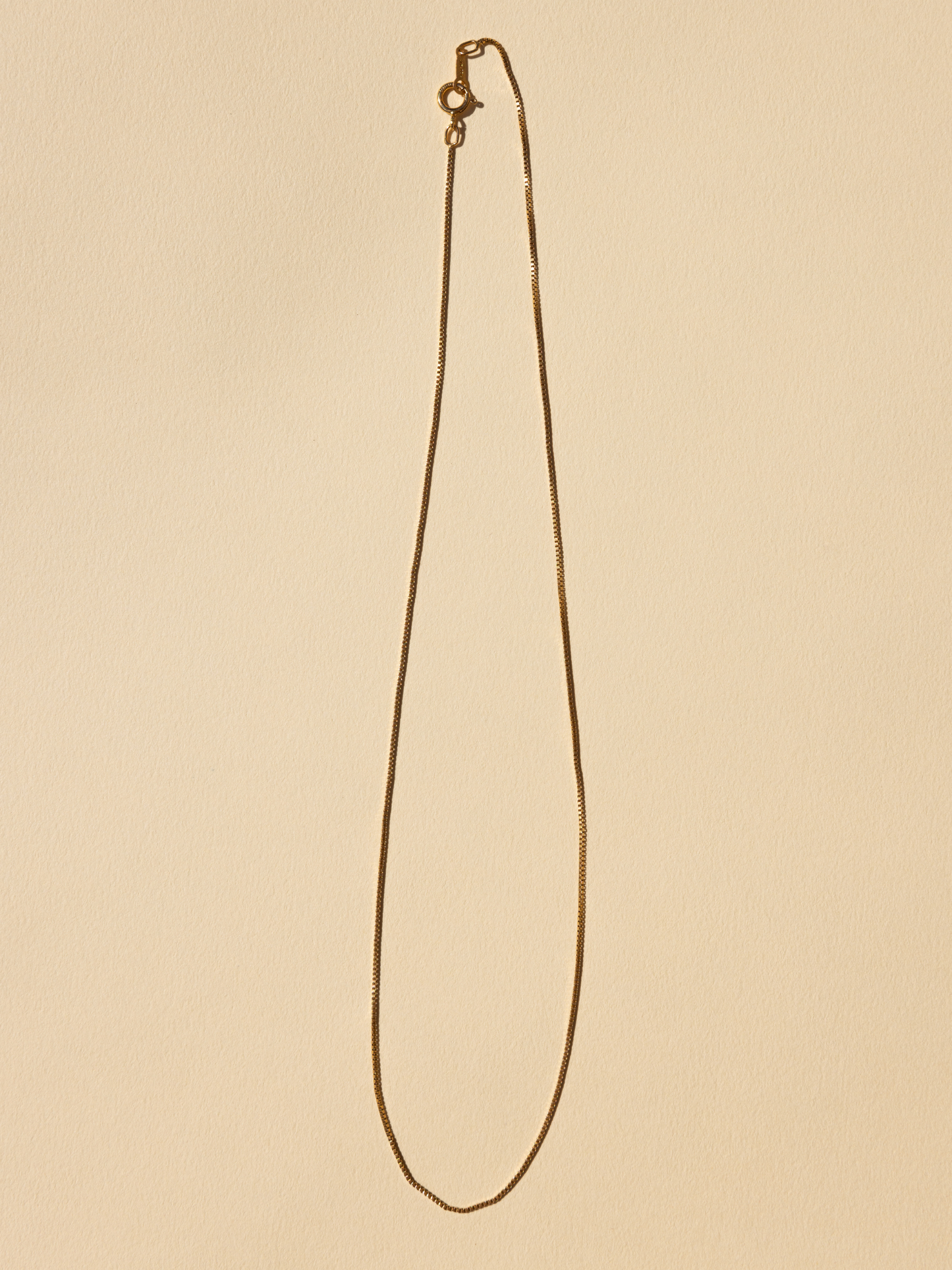 Delicate Staple Box Chain - Gold Filled