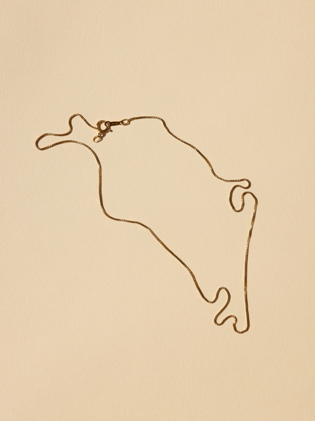 Delicate Staple Box Chain - Gold Filled