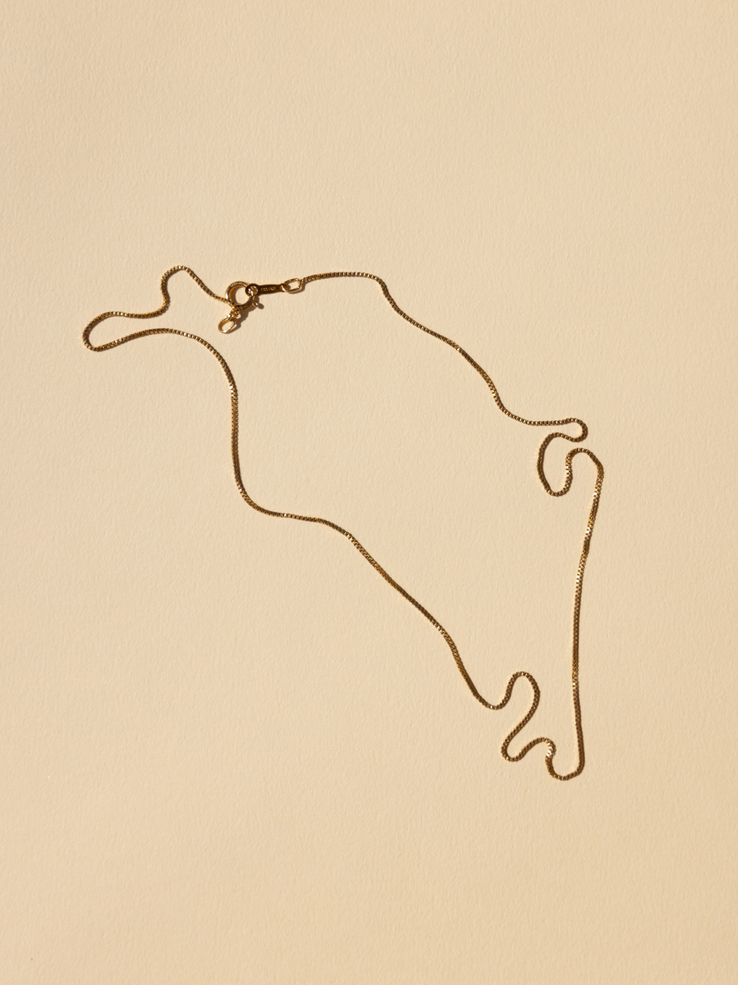Delicate Staple Box Chain - Gold Filled