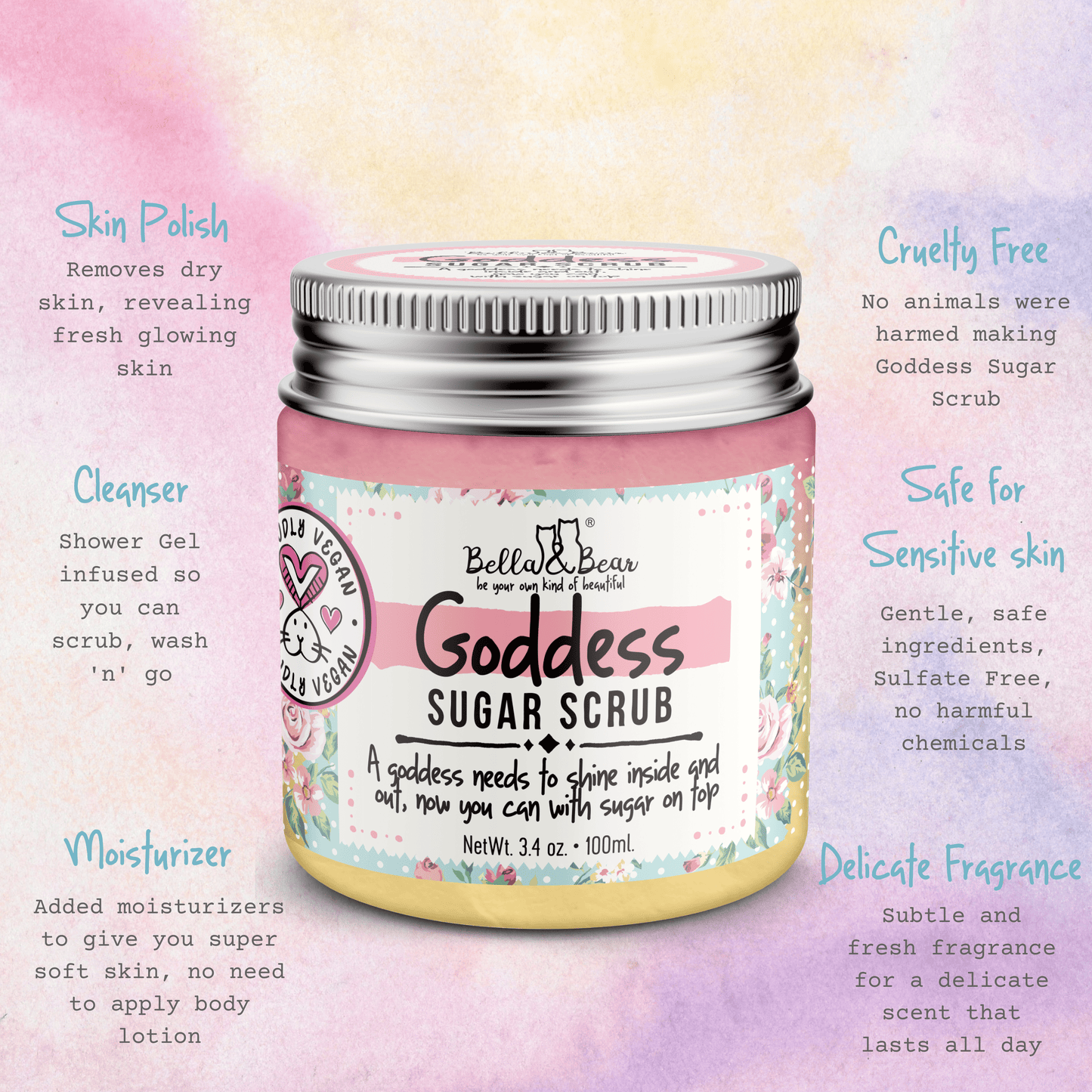 Goddess Sugar Scrub 6.7oz
