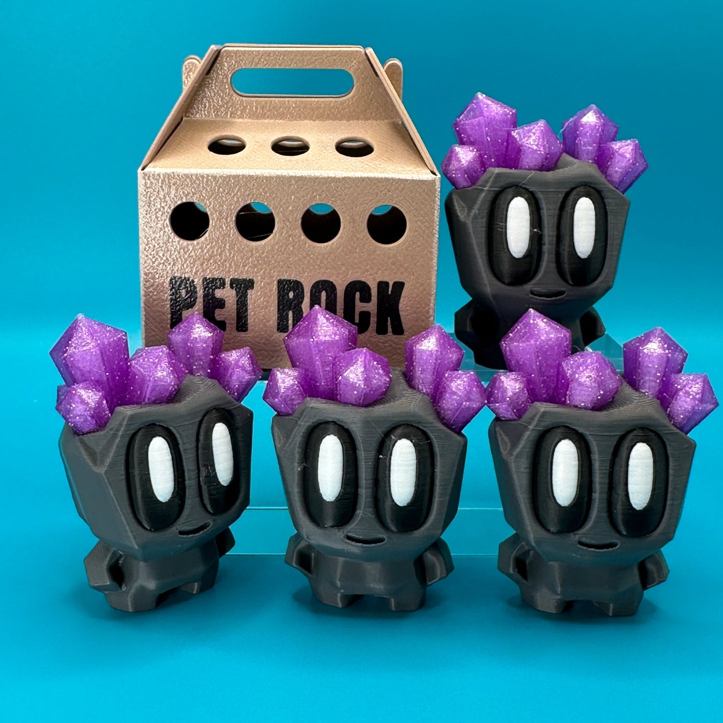 Blob Lab Rock Desk Pet w/ Optional Box