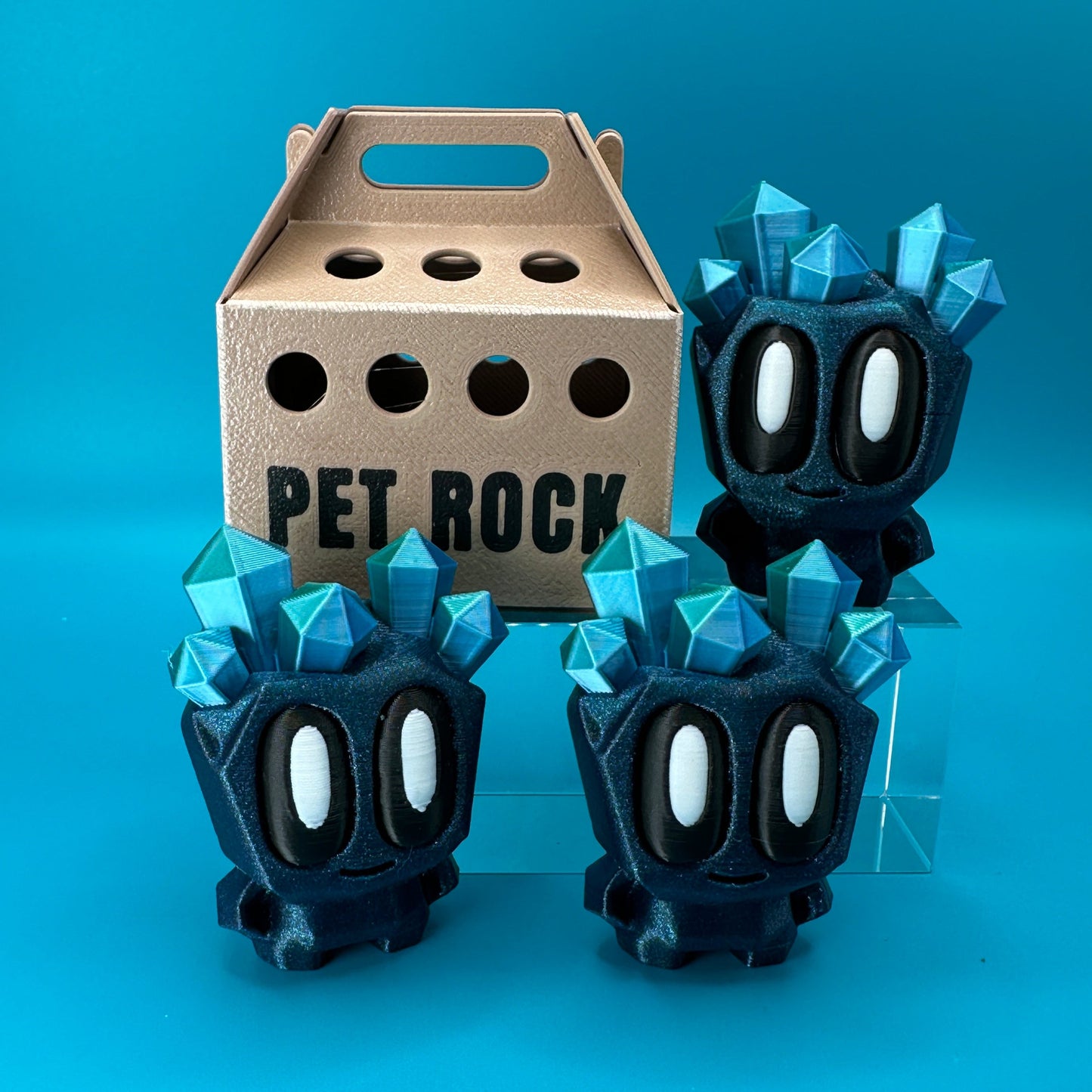 Blob Lab Rock Desk Pet w/ Optional Box