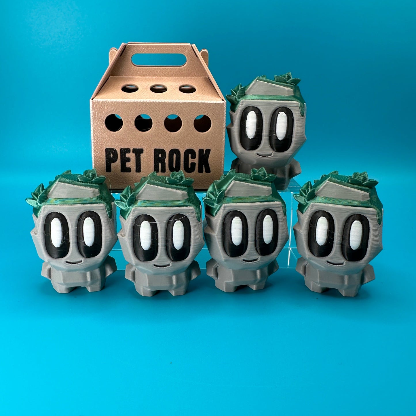 Blob Lab Rock Desk Pet w/ Optional Box