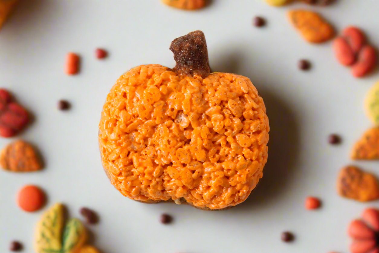 Fall Pumpkin Rice Crispie Treats
