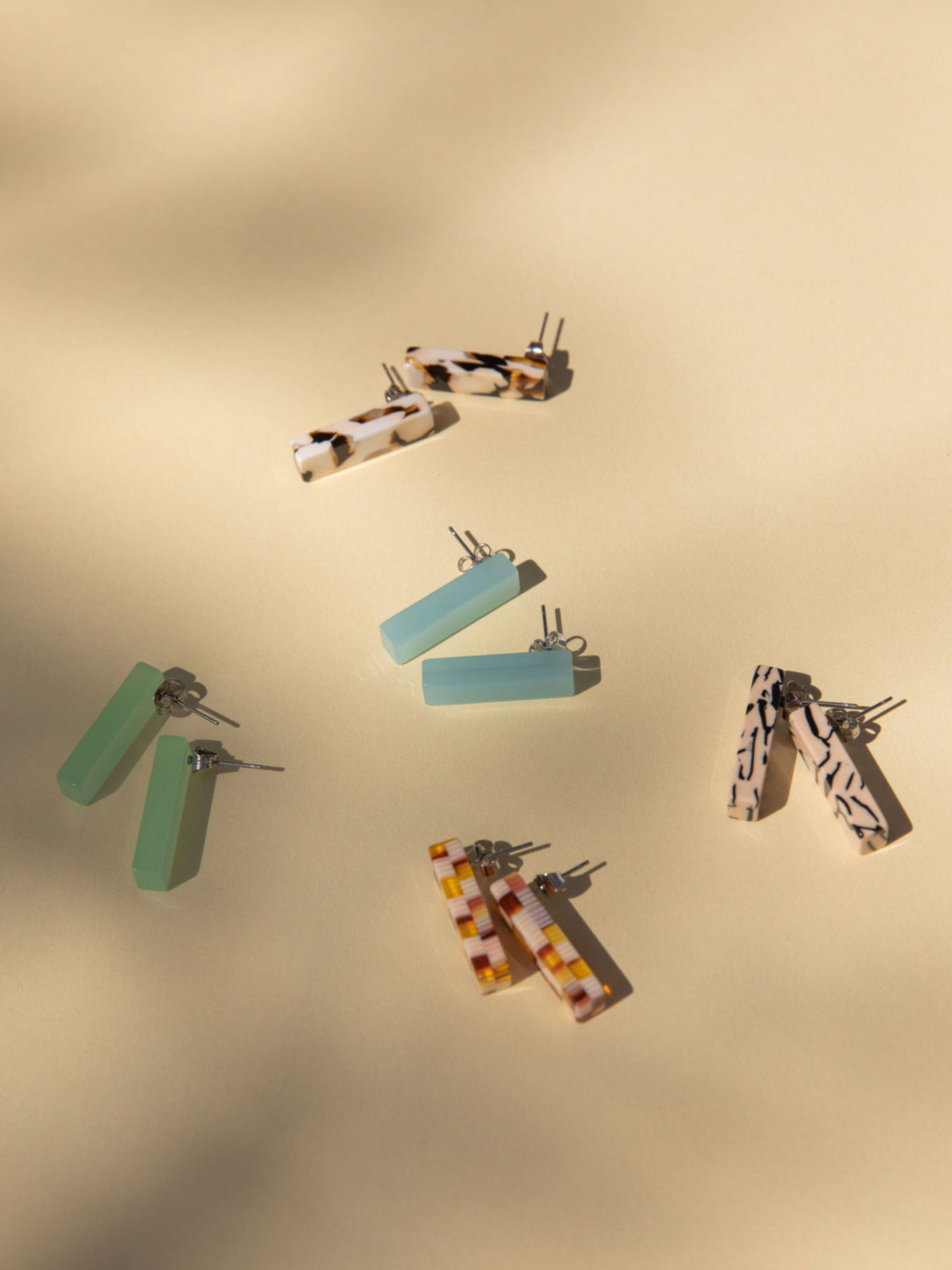 Ivy Studs - Checkered