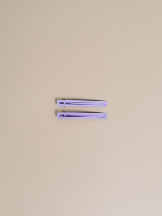 Leia Hair Clips - Lilac