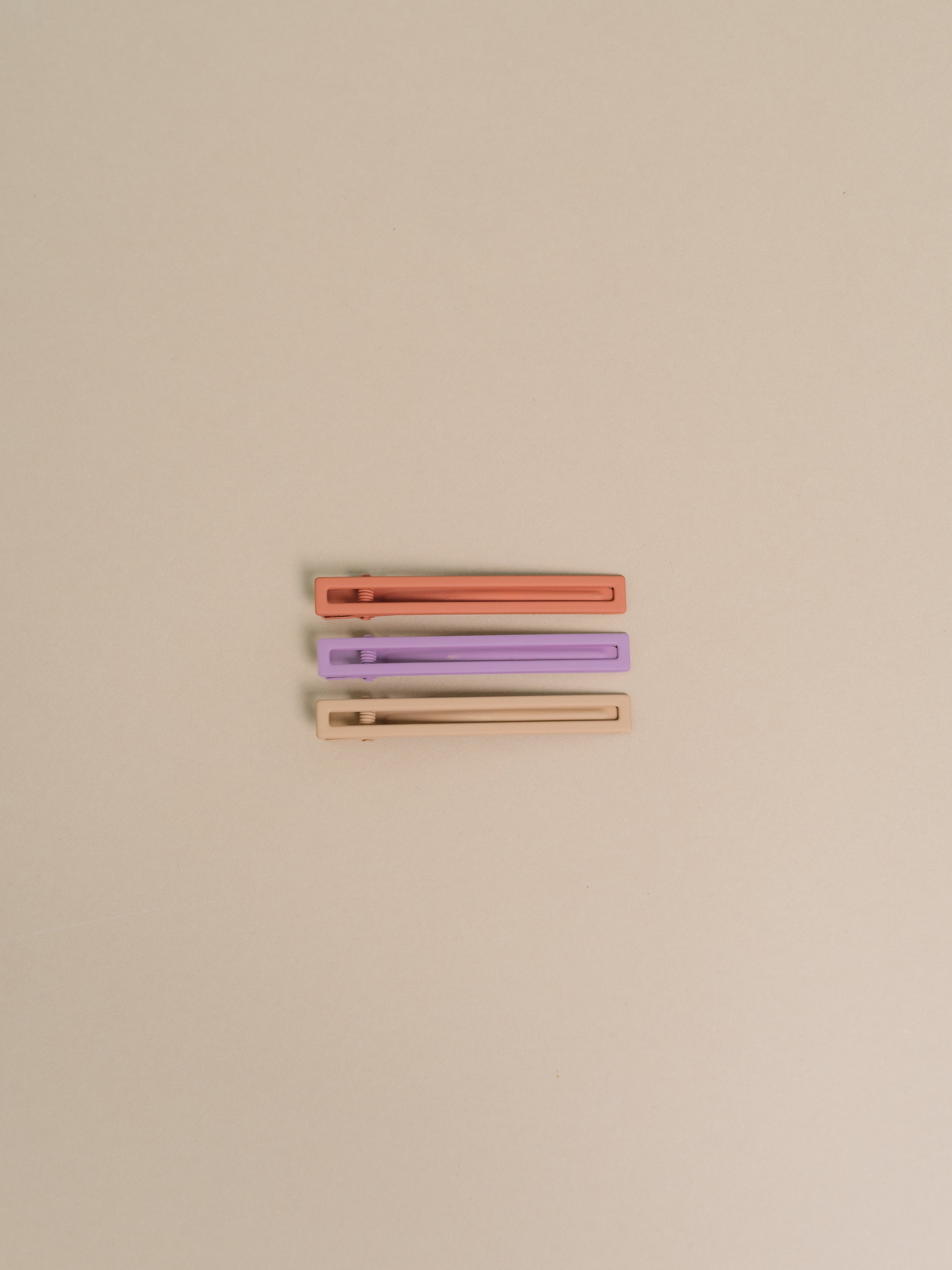 Yarrow Hair Clips - Sunset