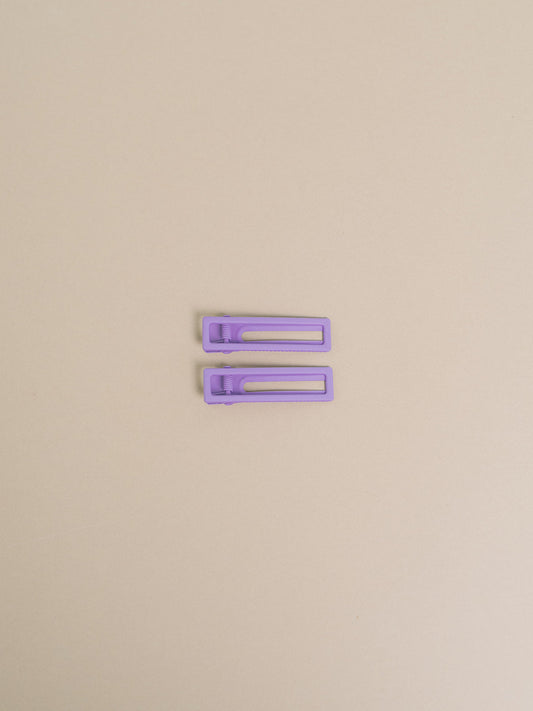 Lu Lu Hair Clips - Lilac
