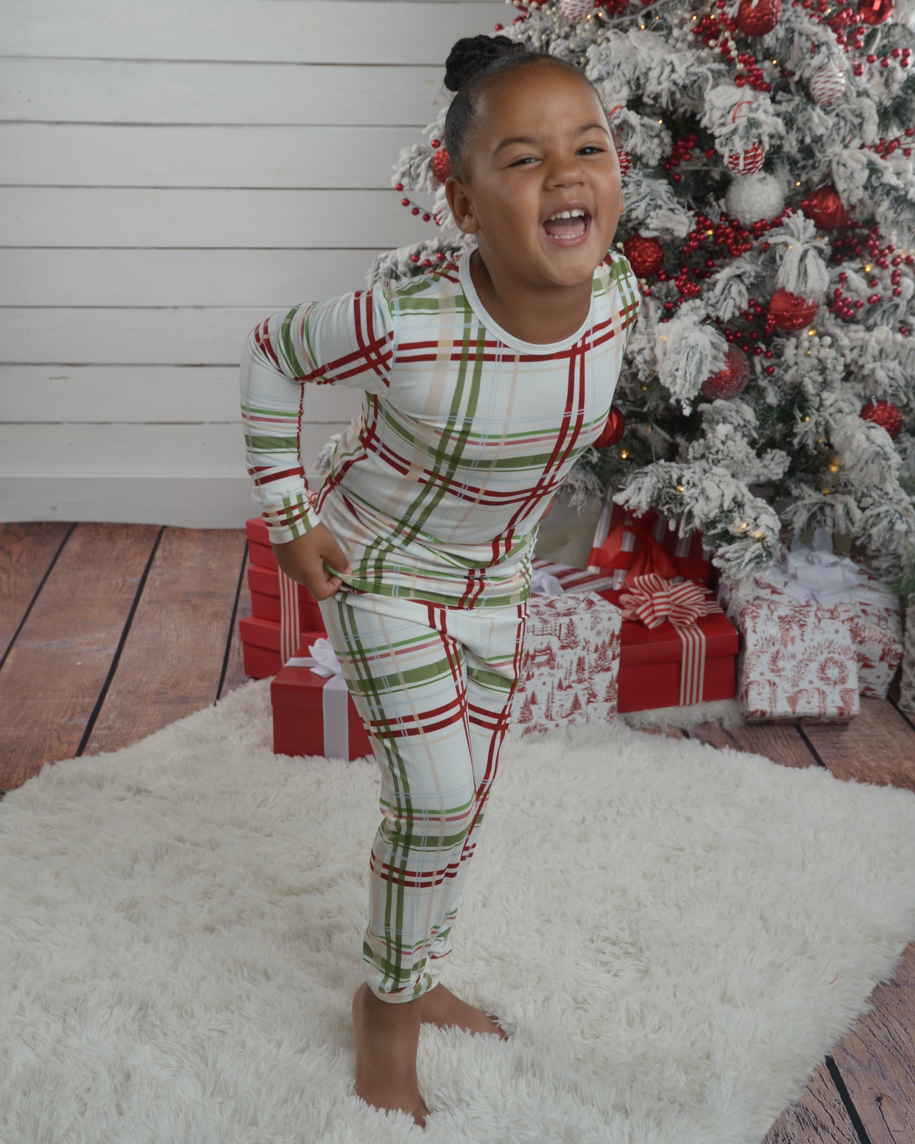 Plaid Bamboo Pajama Set