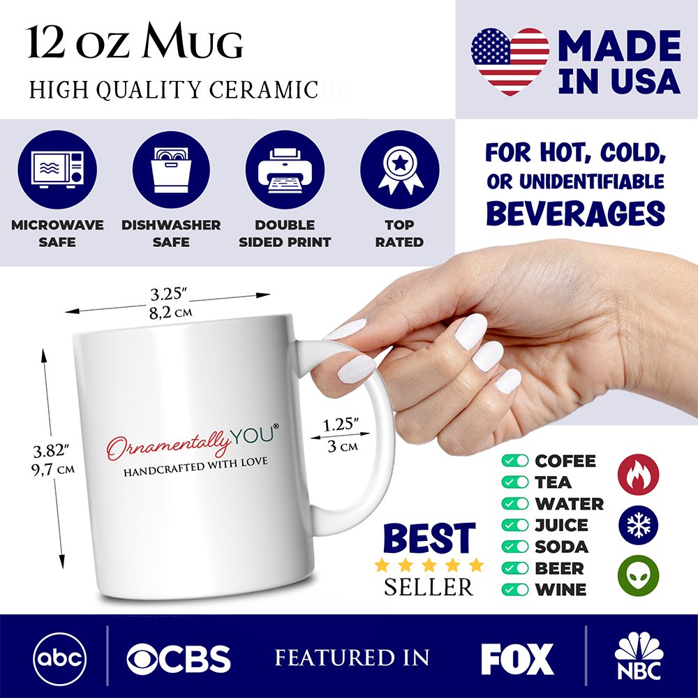 Baseball Dad Personalized Mug, Patriotic Gift for Sports Fathers with Custom Name