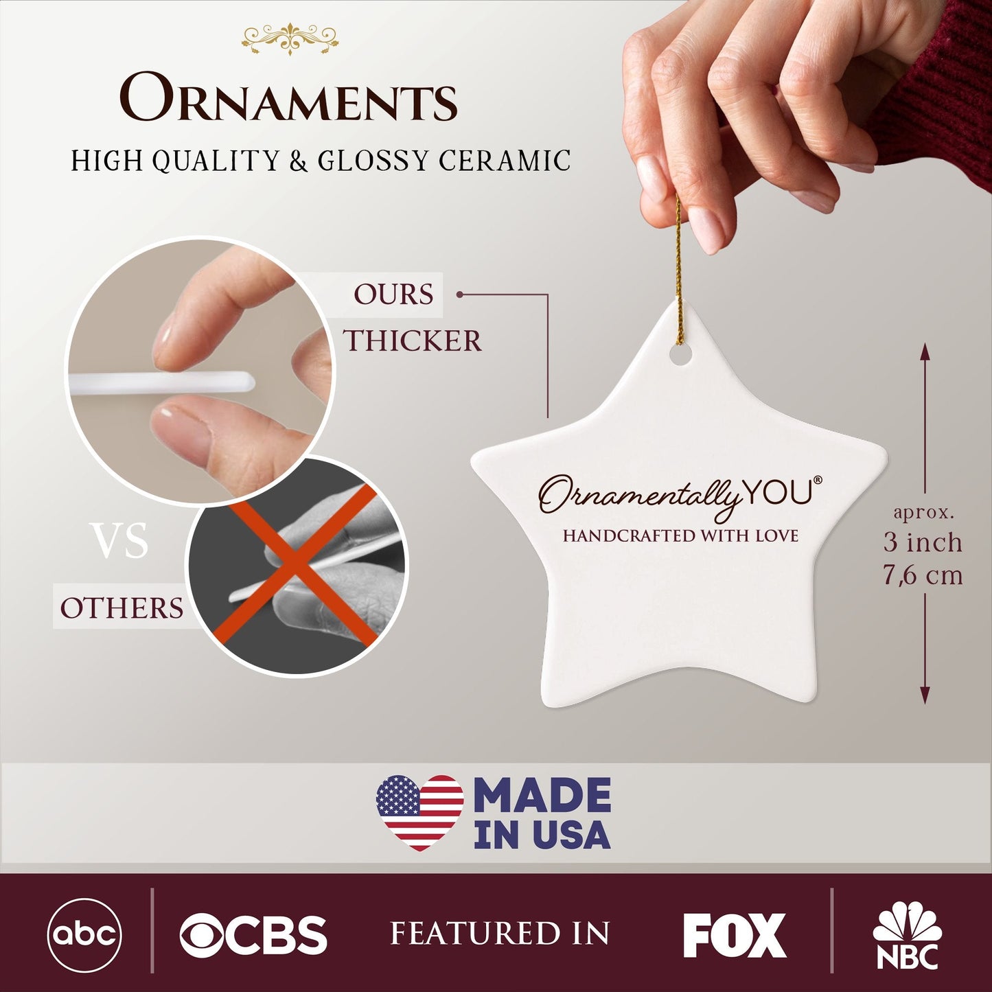 City of North Pole Alaska Artistic Christmas Ornament, Decorated Ceramic Souvenir with Santa and Elf Themes