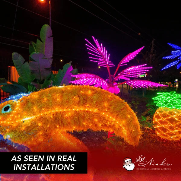 LED Mini Lights 5MM Orange Twinkle  6" Spacing