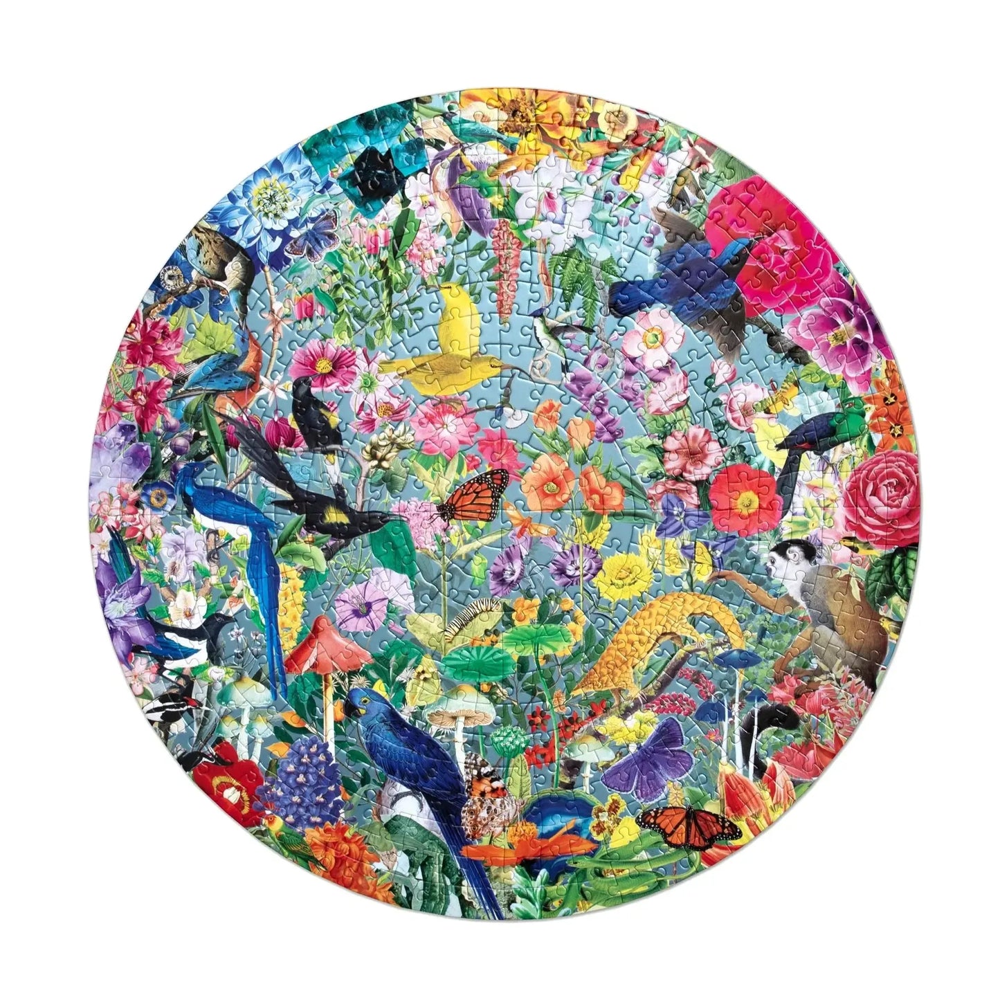 Paradise Garden 500 Piece Round Jigsaw Puzzle