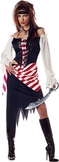 Ruby the Pirate Beauty Women's Costume | 4-Piece Pirate Set | Large