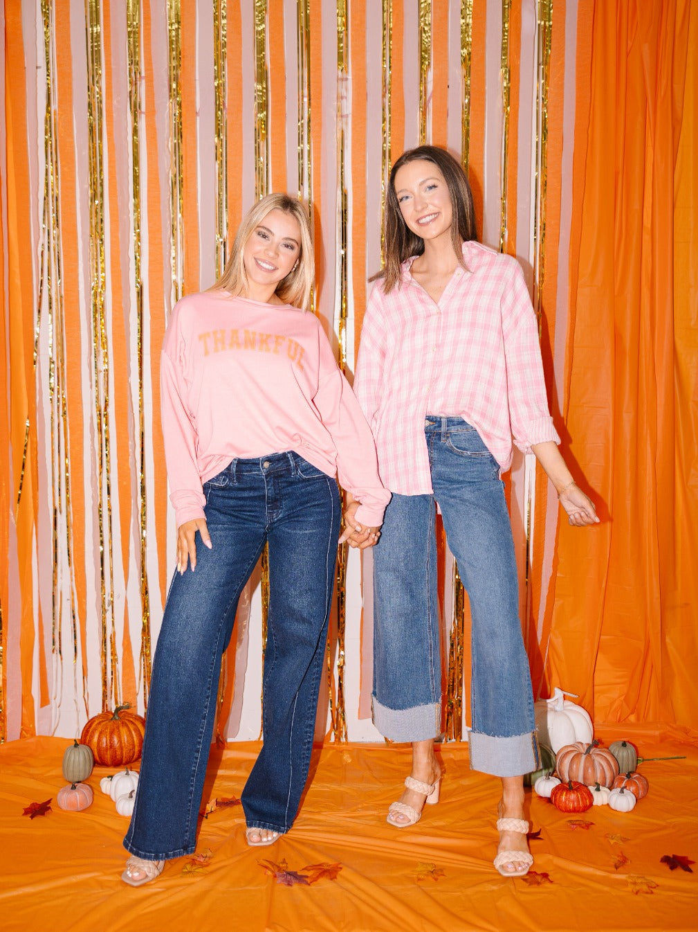 Kathryn Classic Button-Up Shirt, Pink Plaid | Grace+Emma