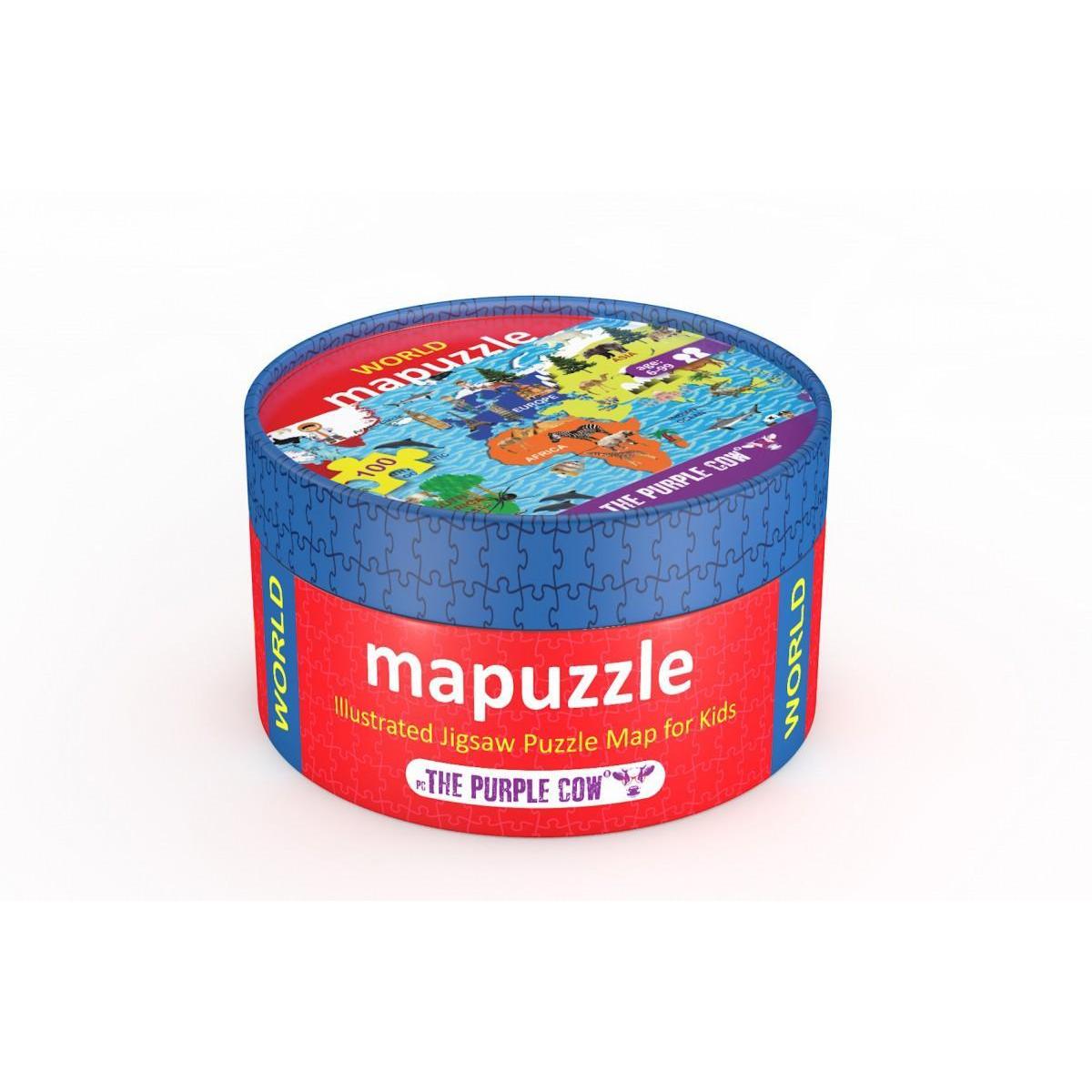 The World 100 Piece Jigsaw Puzzle Purple Cow