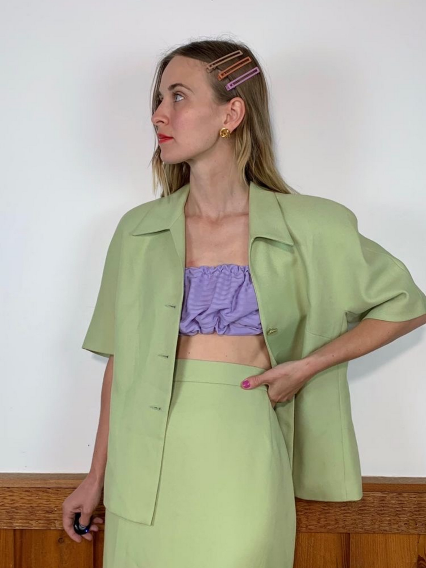 Yarrow Hair Clips - Sunset