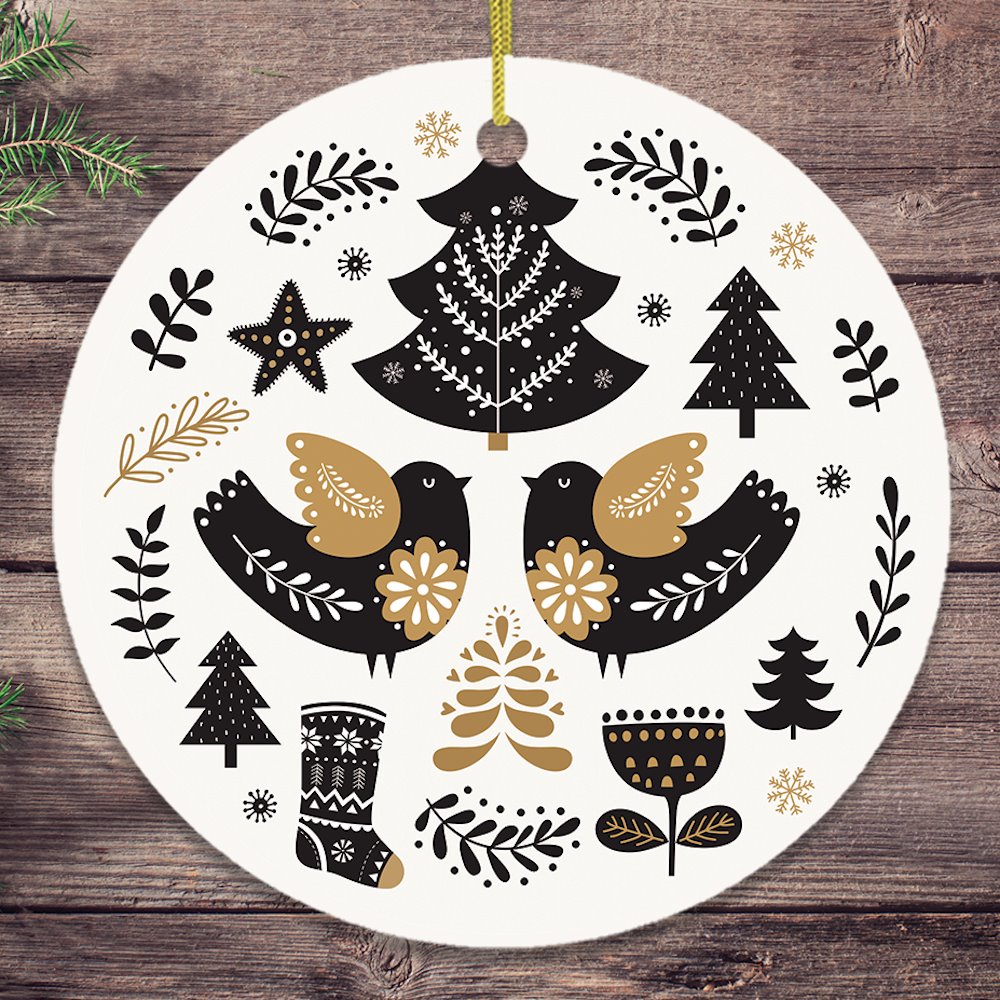 Vintage Scandinavian Christmas Ornament