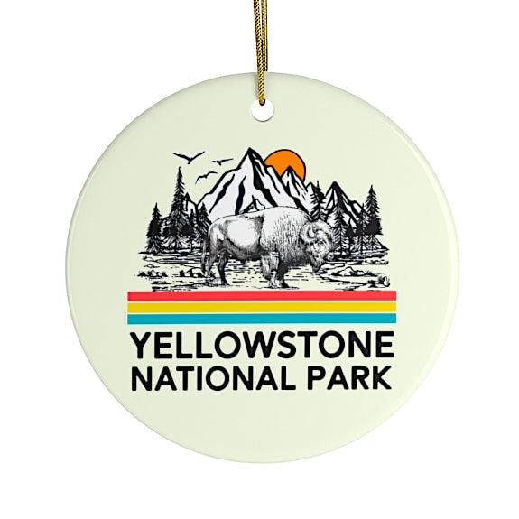 Vintage Yellowstone National Park Ornament